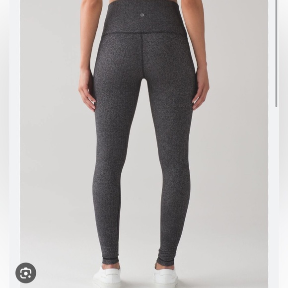 Lulu Lemon High Rise Wunder Under Herringbone Leggings - Picture 5 of 5